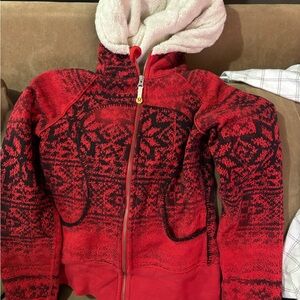 lululemon athletica Red and Black Kids Puffer Jacket